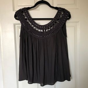 Free People Feel Free top Small NWOT Dark Brown